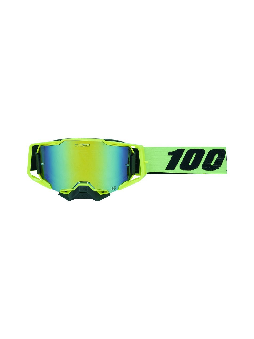 100% Armega Replica Goggles With Box Ylw.F Blk.N Blu Gold Tint