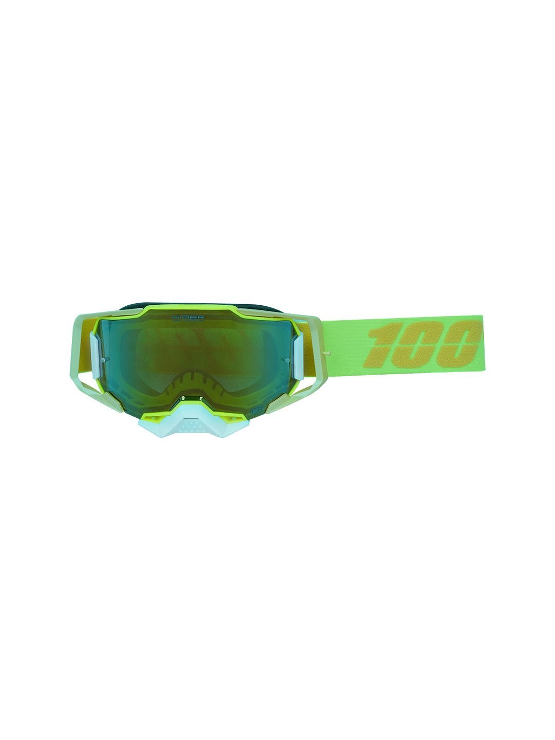 100% Armega Replica Goggles With Box Ylw.F Wht.N Gold Tint