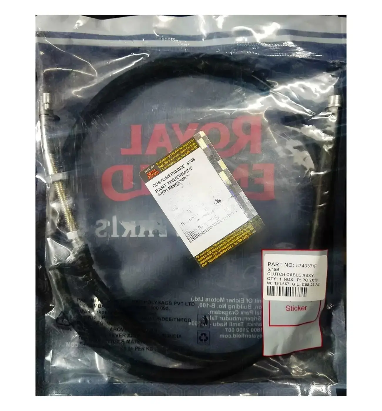 Clutch Cable Assy Himalayan Royal Enfeild