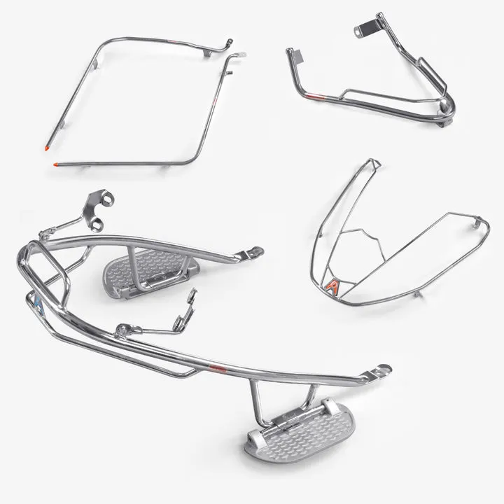 Enhanced Stainless Steel Safety Guard With Foldable Footrest Suitable For Ather 450x And 450 Plus Electric Scooters