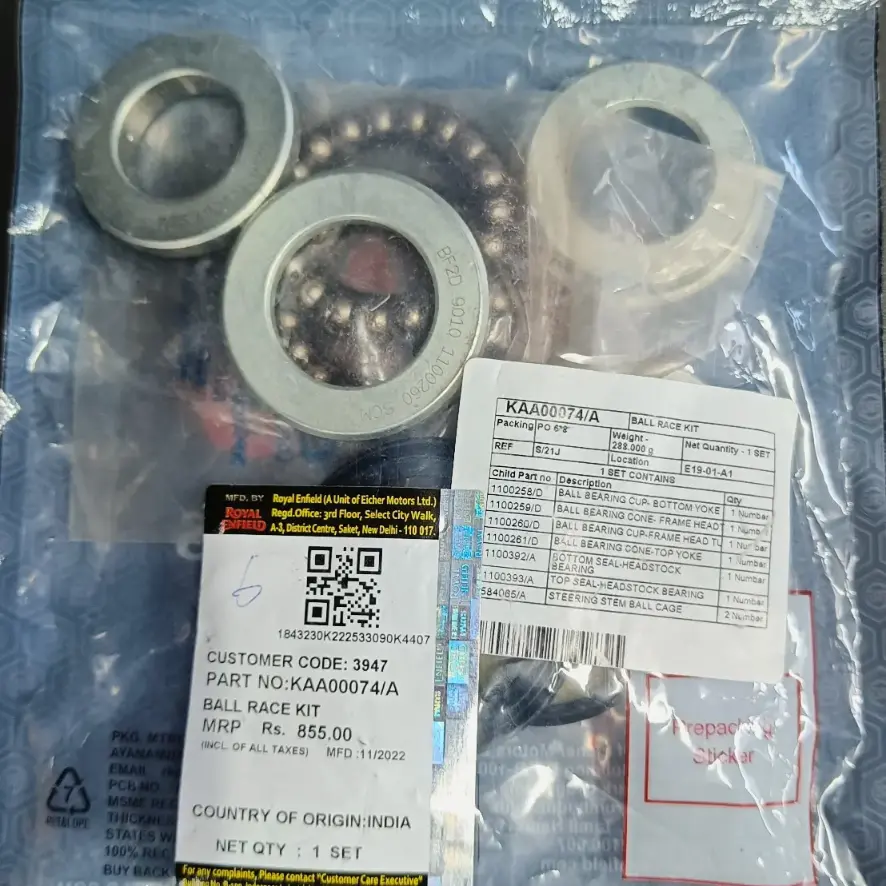 Ball Race Kit/kaa00074/a Royal Enfield