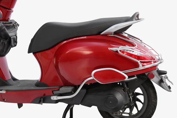 Stainless Steel Foldable Footrest For Bajaj Chetak Electric Scooter - Image 2