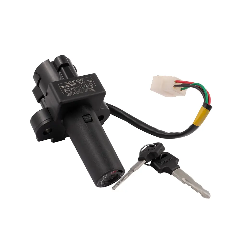 Ignition Cum Steering Lock For Hero Splendor+ (4 Wires) - Image 2
