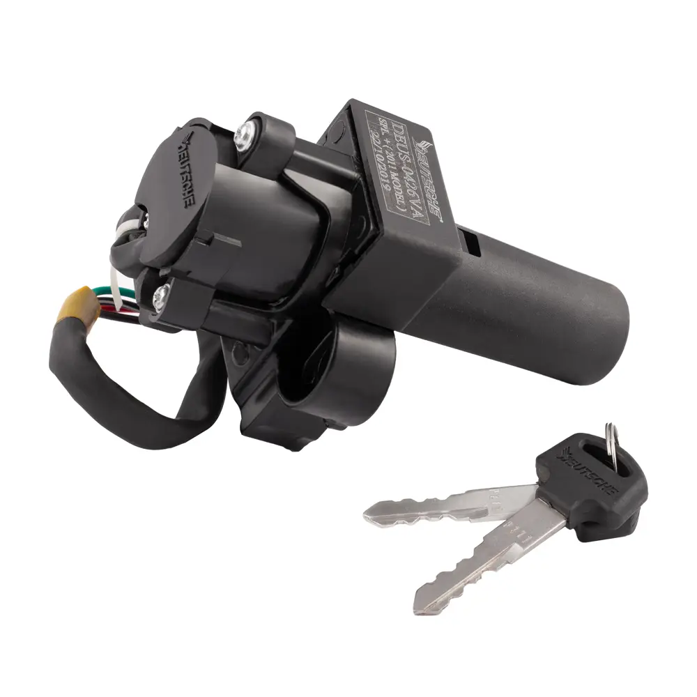 Ignition Cum Steering Lock For Hero Splendor +i3s Bs-vi (4 Wires) - Image 2