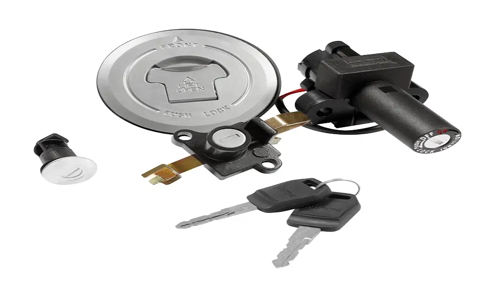 Ignition Lock Kit For Hero Glamour 125 (set Of 4) Consisting Of Ignition Cum Steering Lock, Petrol Tank Lock, Tool Box Lock & Seat Lock (2 Wire)