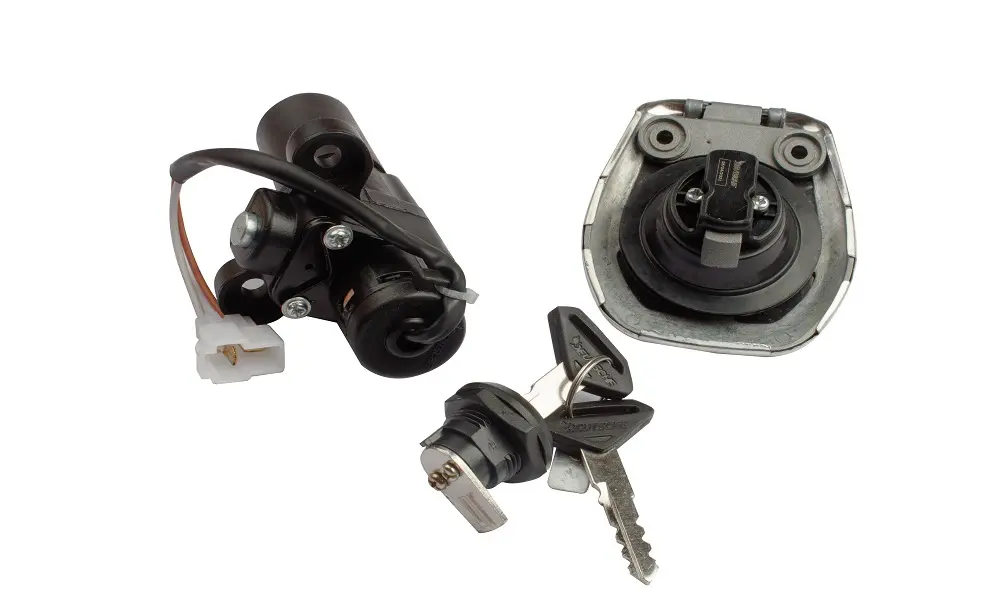 Ignition Lock Kit For Bajaj Xcd 125 (set Of 3) Consisting Of Ignition Cum Steering Lock, Petrol Tank Lock & Tool Box Lock - Image 2