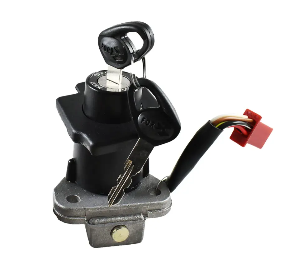 Ignition Key / Switch For Bajaj Caliber Upg (6 Pin Female Coupler)