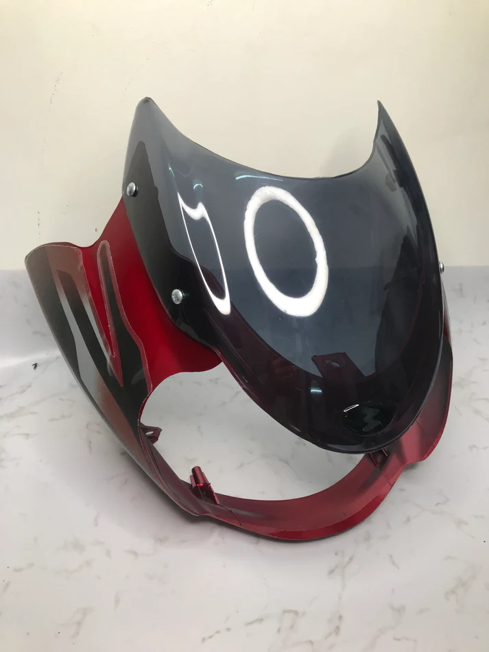 Headlight Visor For Bajaj Discover 135 Cc Digital Meter – Red Colour Sai - Image 8