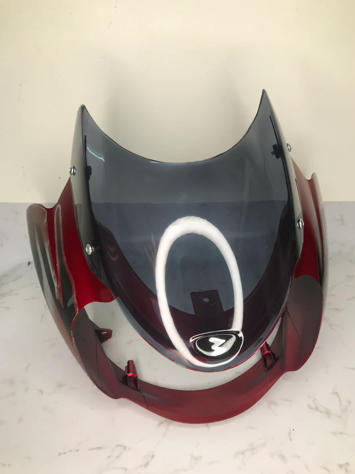 Headlight Visor For Bajaj Discover 135 Cc Digital Meter – Red Colour Sai - Image 7