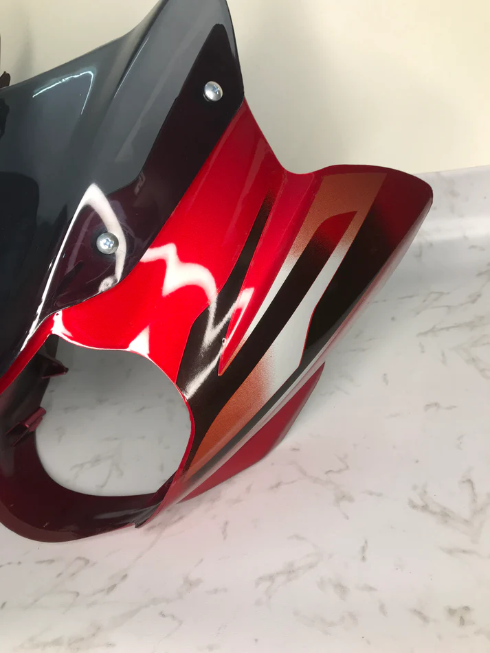 Headlight Visor For Bajaj Discover 135 Cc Digital Meter – Red Colour Sai - Image 5
