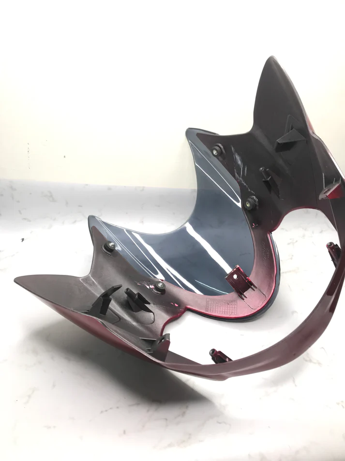 Headlight Visor For Bajaj Discover 135 Cc Digital Meter – Red Colour Sai - Image 4