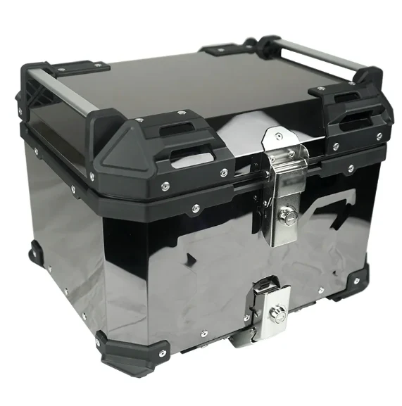 LGP black titanium large capacity aluminium top box 45 ltrs (fits all motorcycle) - Image 2
