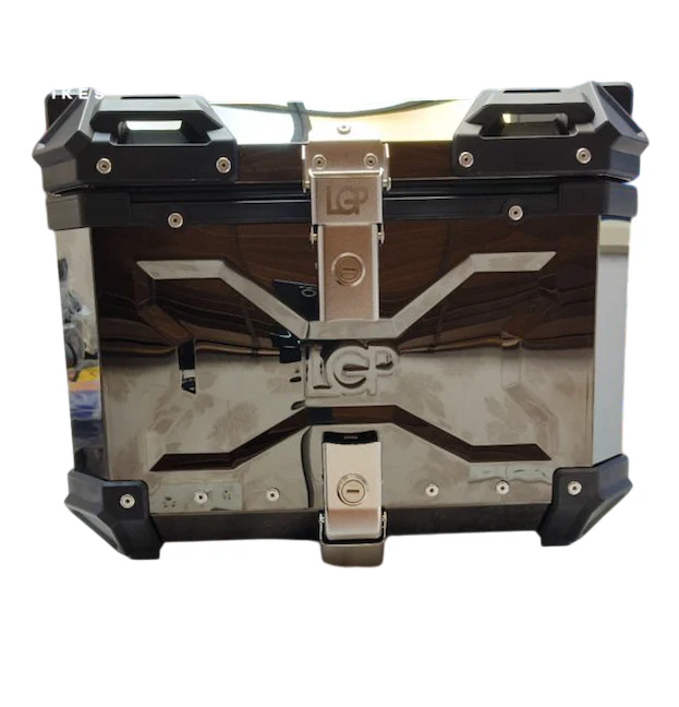 LGP black titanium large capacity aluminium top box 45 ltrs (fits all motorcycle) - Image 10