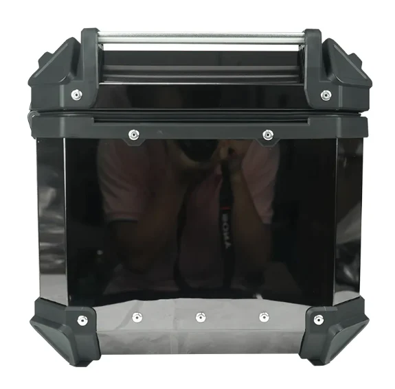 LGP black titanium large capacity aluminium top box 45 ltrs (fits all motorcycle) - Image 7