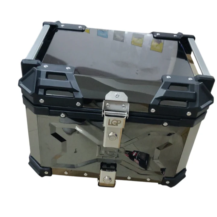 LGP black titanium large capacity aluminium top box 45 ltrs (fits all motorcycle) - Image 6
