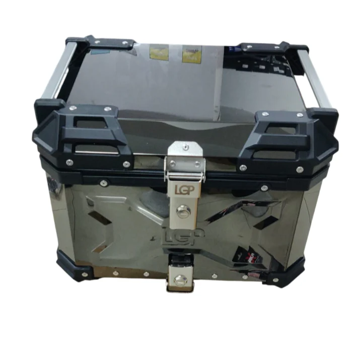 LGP black titanium large capacity aluminium top box 45 ltrs (fits all motorcycle) - Image 3