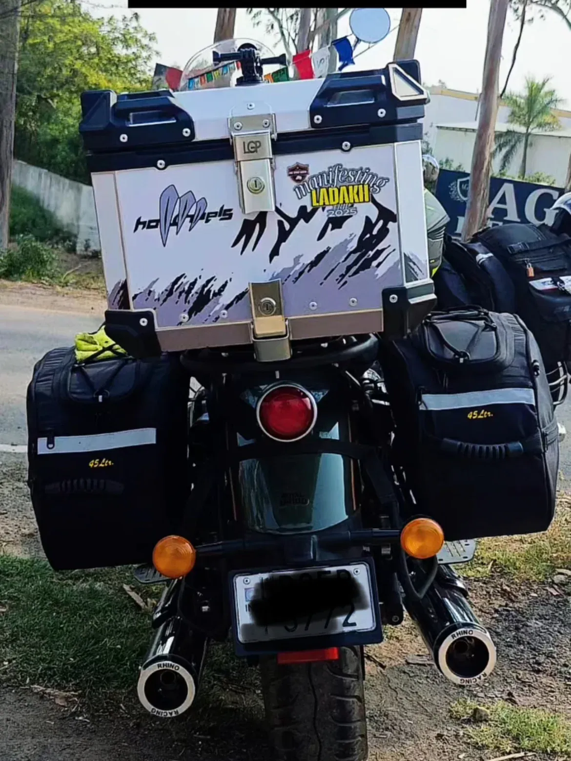Alpine Rush aluminium top box 45 ltrs - LGP (inspired by himalayas) compatible for all motorcycle - Image 5