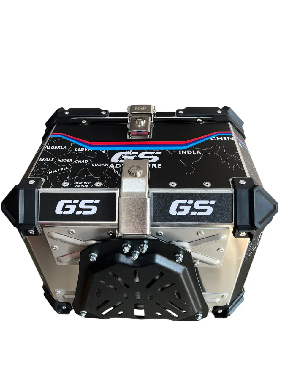 Wanderer GS aluminium top box 45 ltrs - LGP (inspired by international moto tourers) compatible for all motorcycle - BLACK - Image 6