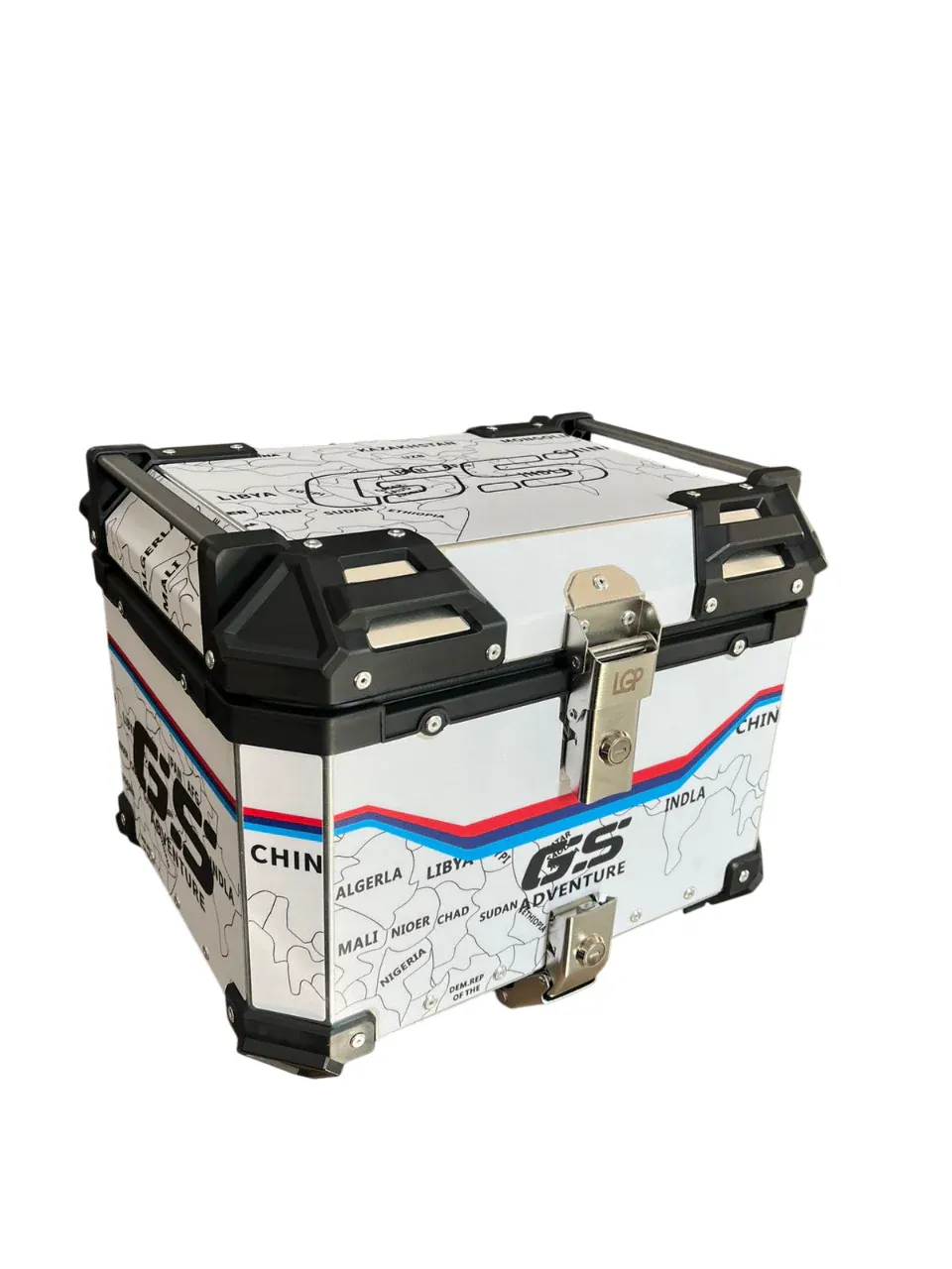 Wanderer GS aluminium top box 45 ltrs - LGP (inspired by international moto tourers) compatible for all motorcycle - WHITE - 1 YEAR WARRANTY - Image 6