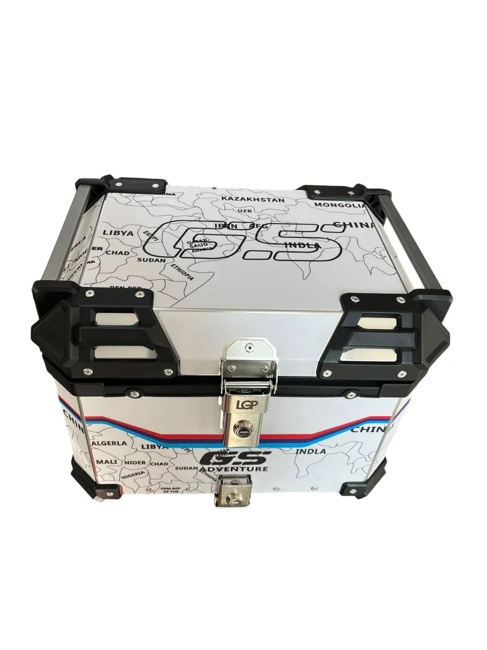 Wanderer GS aluminium top box 45 ltrs - LGP (inspired by international moto tourers) compatible for all motorcycle - WHITE - 1 YEAR WARRANTY - Image 5