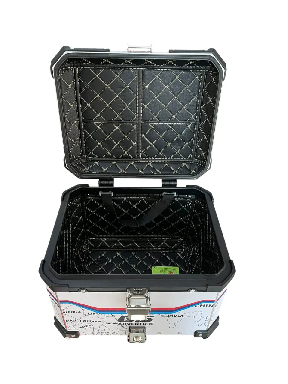Wanderer GS aluminium top box 45 ltrs - LGP (inspired by international moto tourers) compatible for all motorcycle - WHITE - 1 YEAR WARRANTY - Image 4