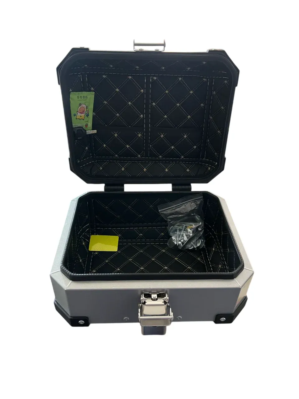 15 Litre | aluminium top box / top case | LGP | ideal of daily commutes | Short tour | SILVER | Compatible for all motorcycles - 1 YEAR WARRANTY - Image 3
