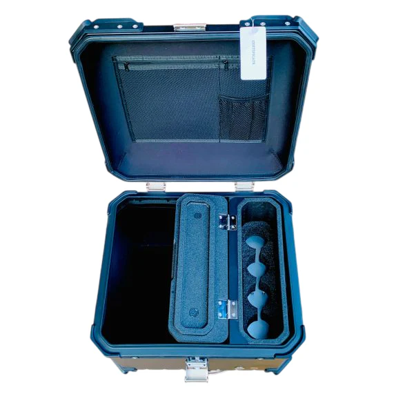 LGP 55L Aluminium Motorcycle Refrigerator Top Box Case (Hot and cold both) – Universal Waterproof Tail Box for Helmets & Luggage (Black) - Image 7