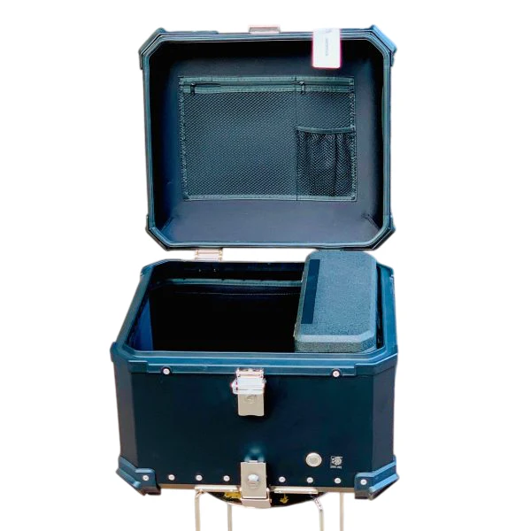 LGP 55L Aluminium Motorcycle Refrigerator Top Box Case (Hot and cold both) – Universal Waterproof Tail Box for Helmets & Luggage (Black) - Image 2