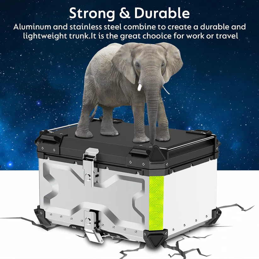 LGP | heavyduty Top Case/Top box | 65L | X type | Premium aluminium - universal - 1 YEAR WARRANTY - Image 6