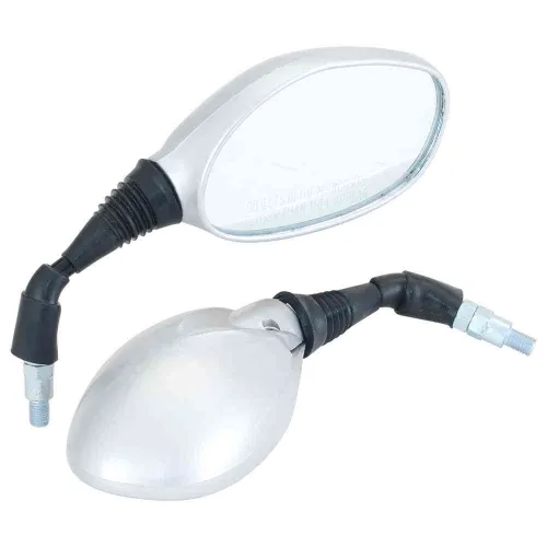 Rear View Mirror Fit For Hero Passion Pro/ Splendor Pro Silver Rh (1 Pc)