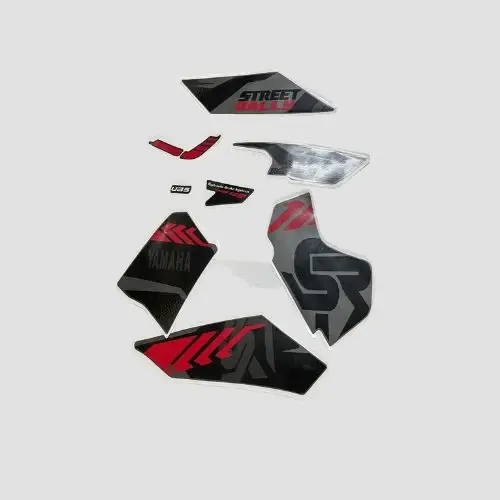 Stckr Set Ray Zr Street Rally Blk/red