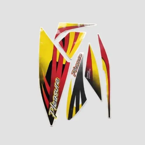 Stckr Set Pleasure T7 Dual Colour Red Shield