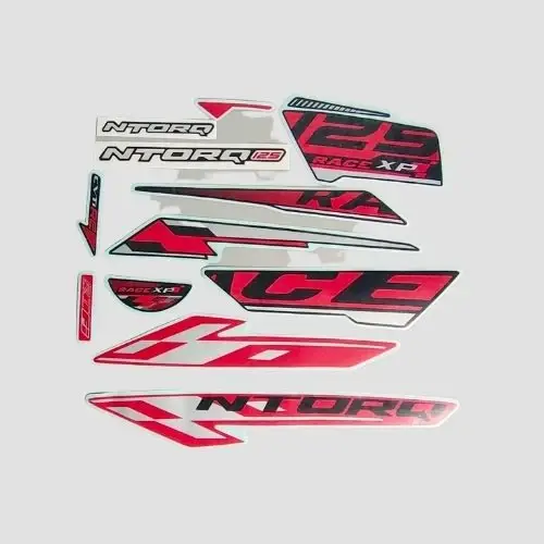 Stckr Set Ntorq 125 Race Xp Red