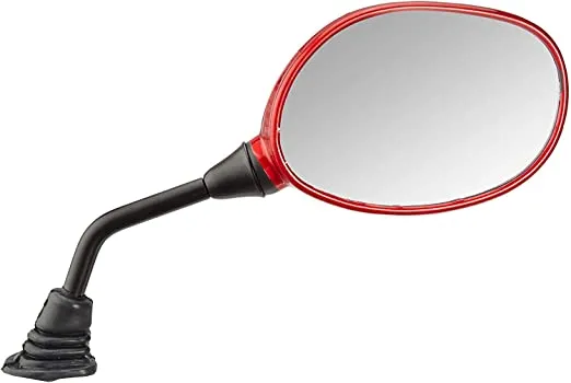 Rear View Mirror - Lh- Red Tvs Jupiter/wego