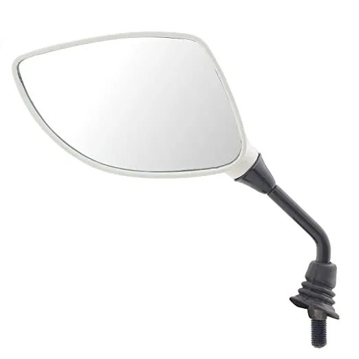 Rear View Mirror (wht) - Lh Hero Pleasure N/m