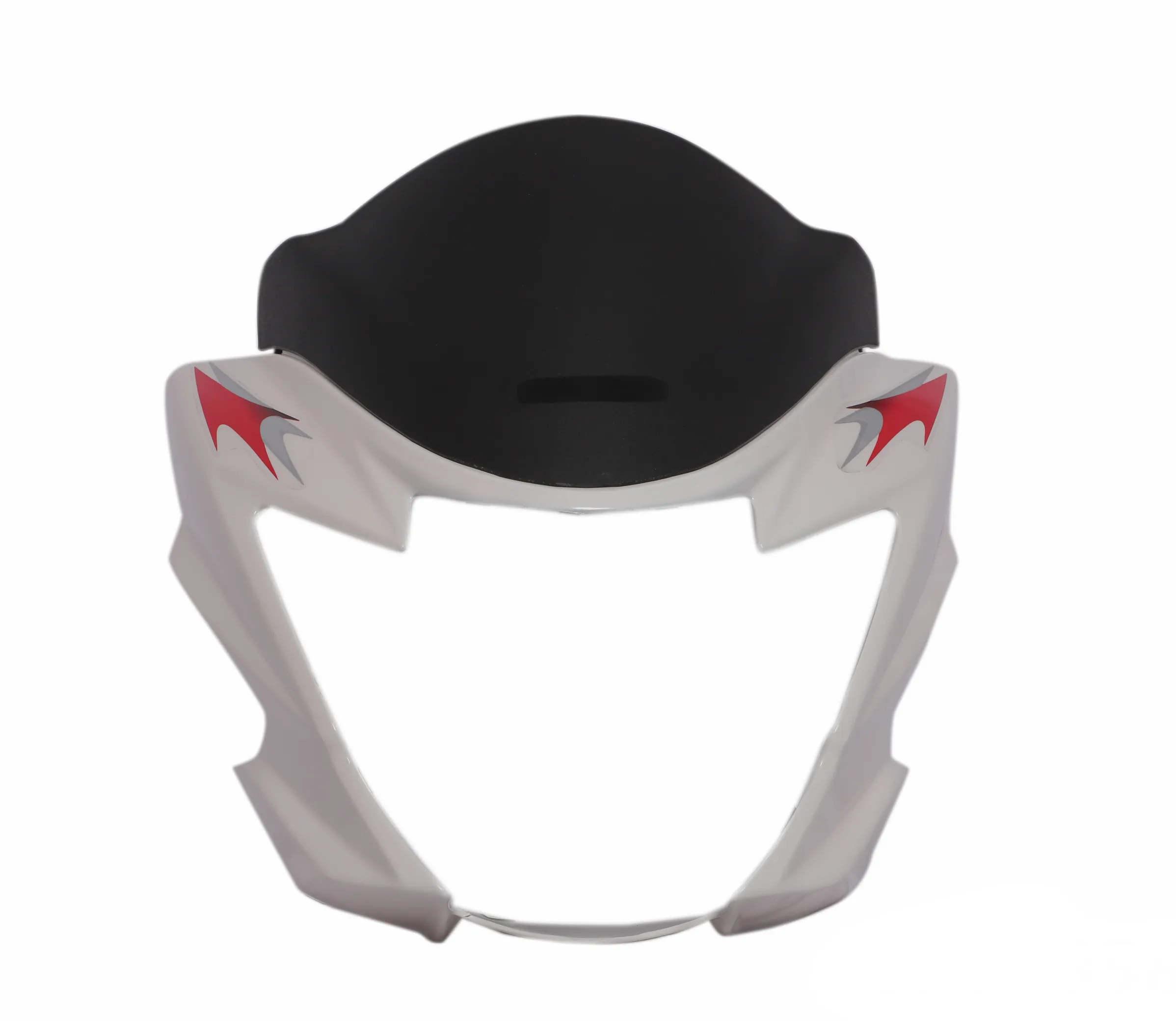 Head Light Visor/mask-suzuki Hayate White