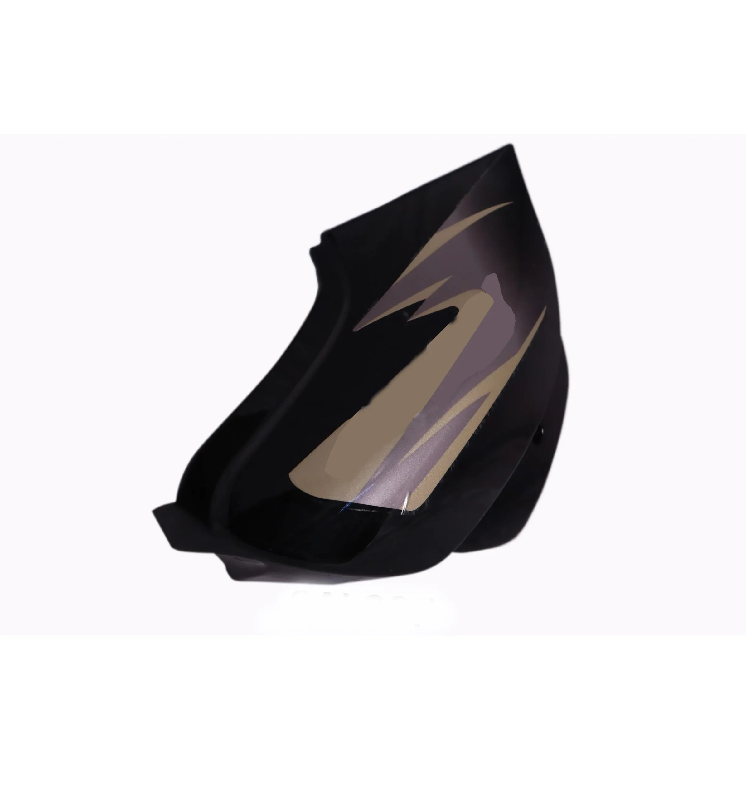 Side Panel/cover- Tvs Victor Gl Black (silver Stk)