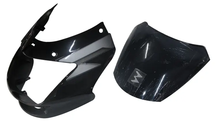 Head Light Visor/mask-bajaj Ct-100 Deluxe Black (grey Stk)