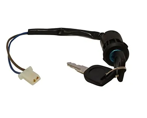 Ignition Key / Switch For Bajaj Boxer (ac) (2 Pin Female Coupler)