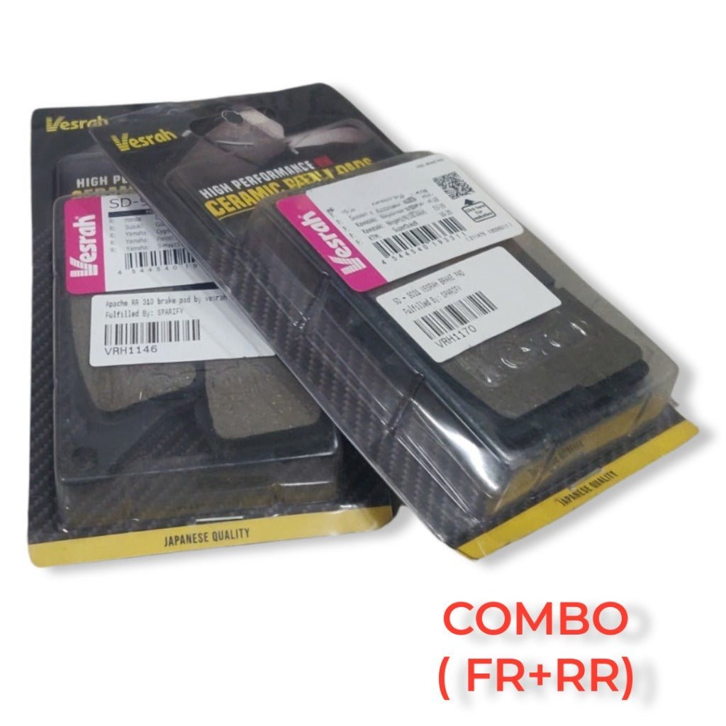 Apache 310 RR /RTR,BMW 310 RR/GS/R ceramic brake pads by vesrah - COMBO (FRONT & REAR) SD9068. SD953