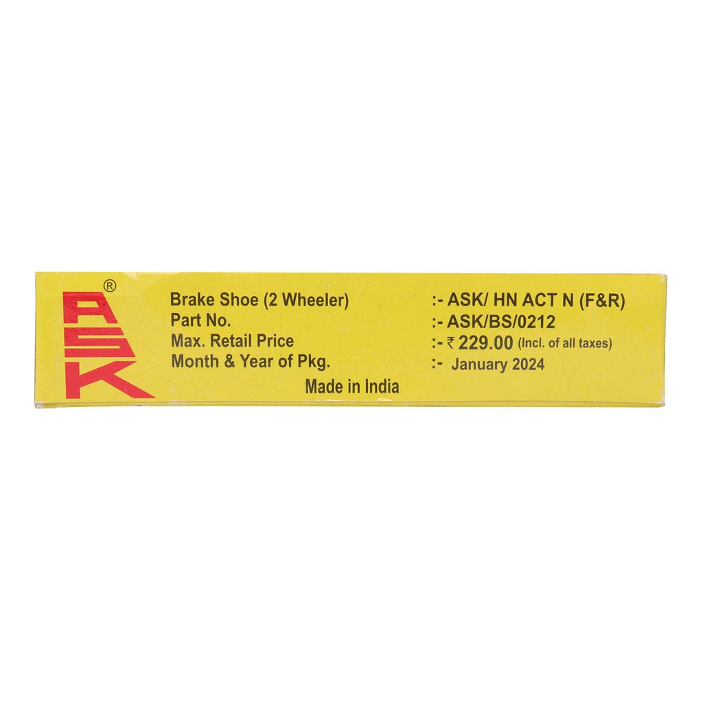 Ask Brake Shoe For Activa New - Image 3