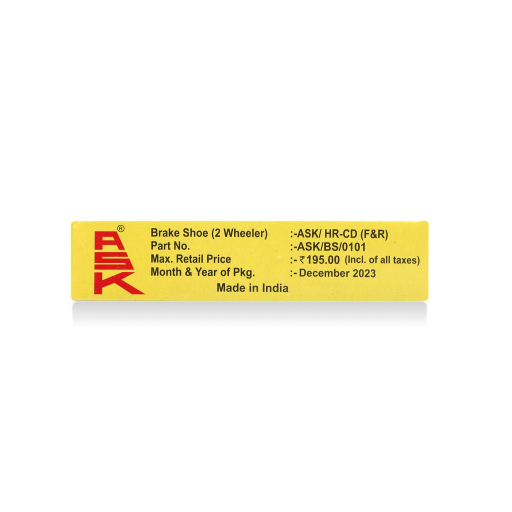 Ask Brake Shoe For Hero Cd (5 Units) - Image 3