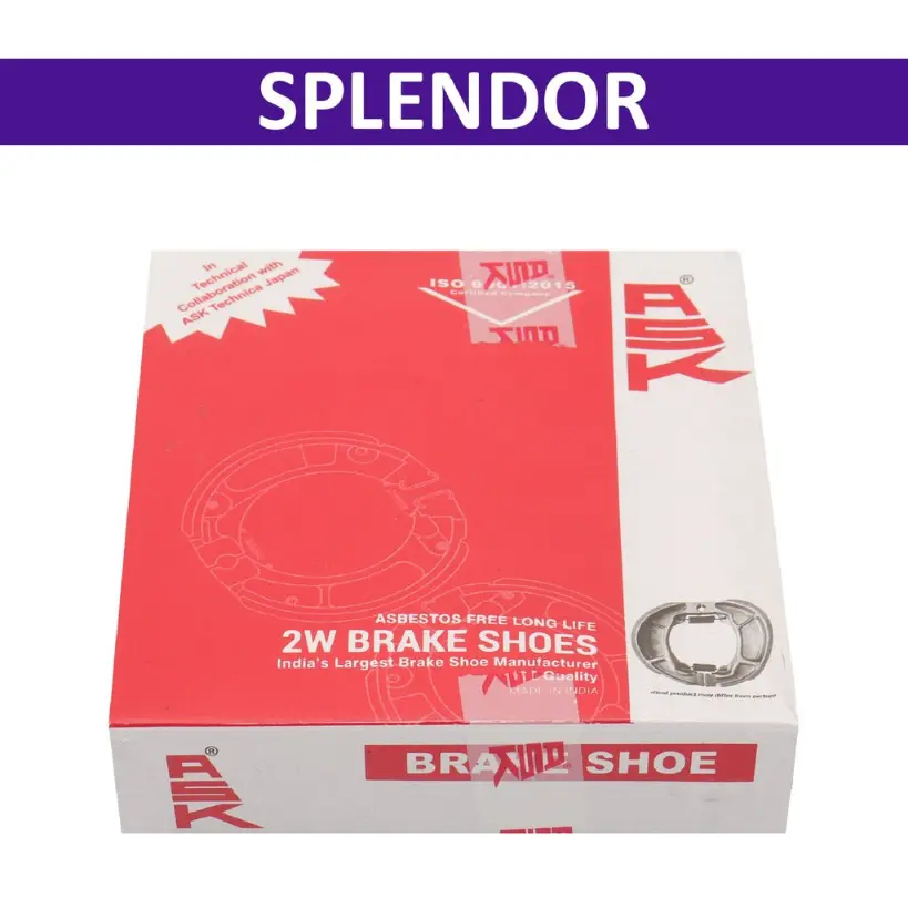 Ask Brake Shoe For Splendor - Image 2