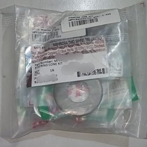 Steering Cone Kit (ball Racer) Mahindra Centuro Motorcycle Original - Image 3