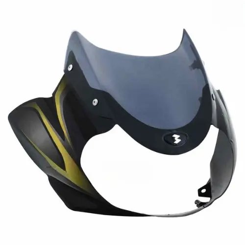 Bajaj Discover 100 Headlight Visor Black - Green Sai Genuine Visor (3d Type) -