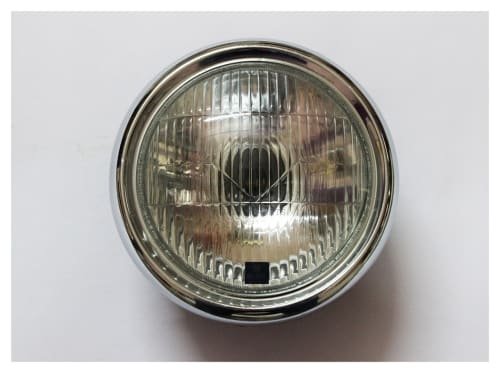 Head Light Assy-bajaj Black Chetak