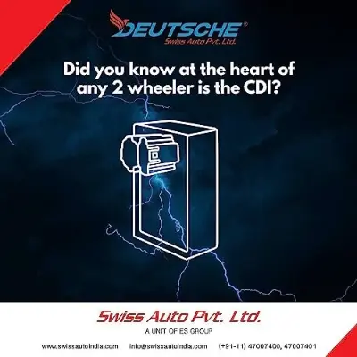 Deutsche Black Plastic Cdi (4+2+2 Pin) Module Compatible With Royal Enfield Cruser Bike 350cc | Blue | Bullet Bike | Re - Image 3