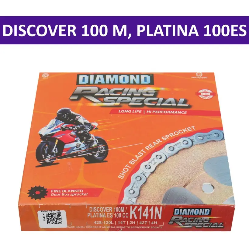 Diamond Chain Kit For Discover 100 M, Platina 100es