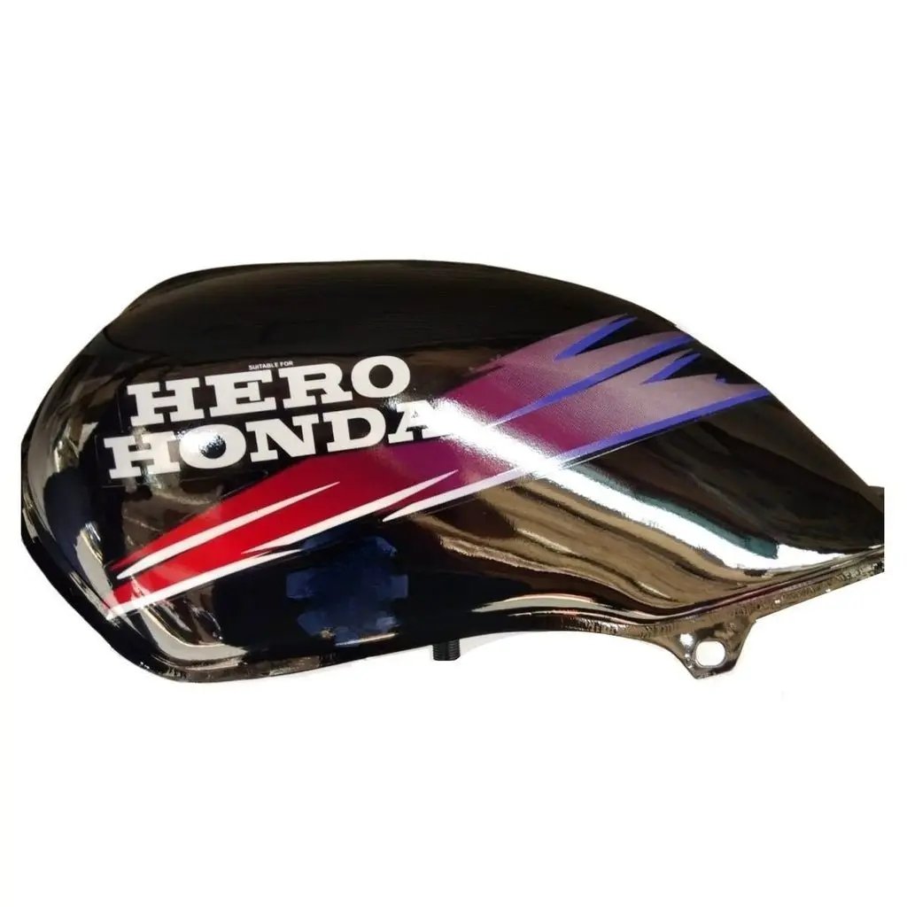 Petrol Tank For Hero Passion Old Model (black/pink)