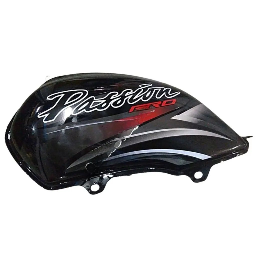 Petrol Tank For Hero Passion Pro 2016 Model (black/silver)